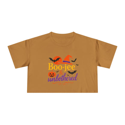 Boo-jee & Unbothered | Halloween Women's Crop Tee