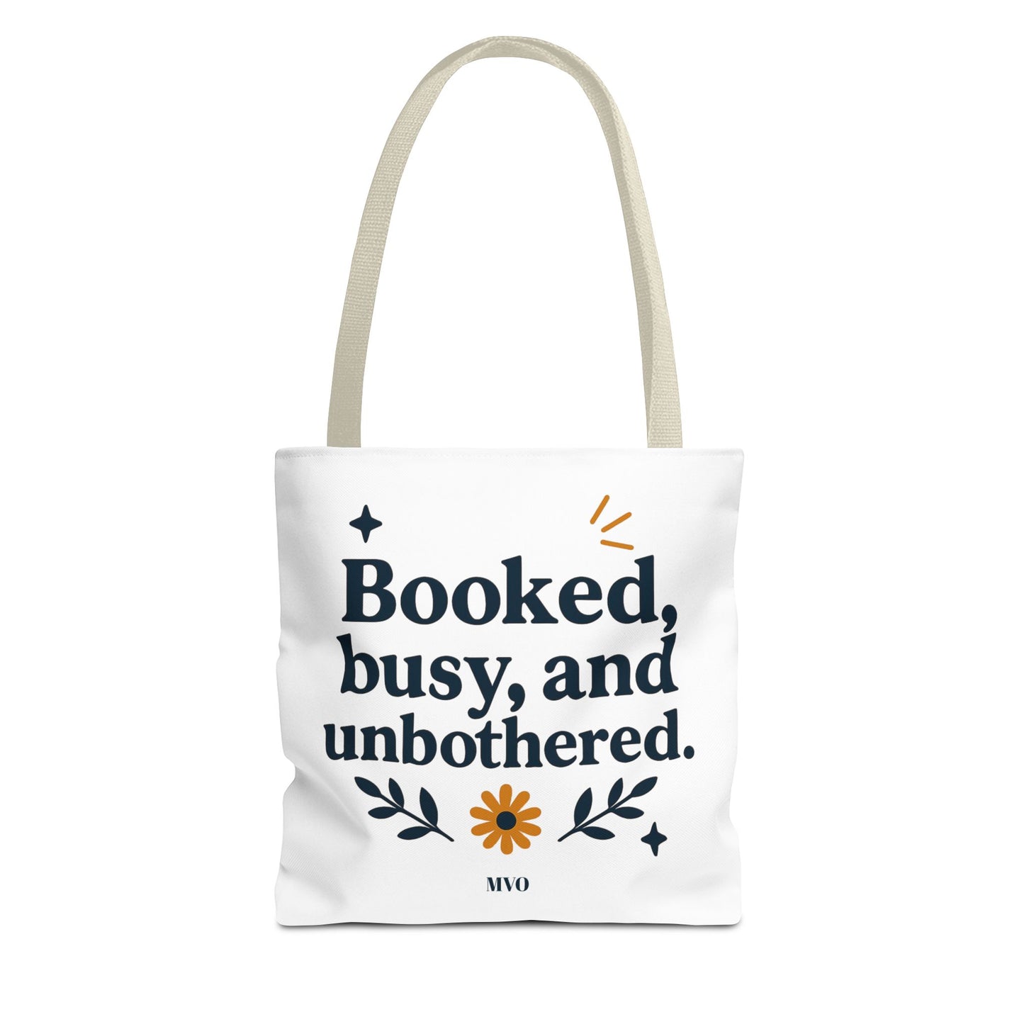 Booked, busy, and unbothered. | Tote Bag
