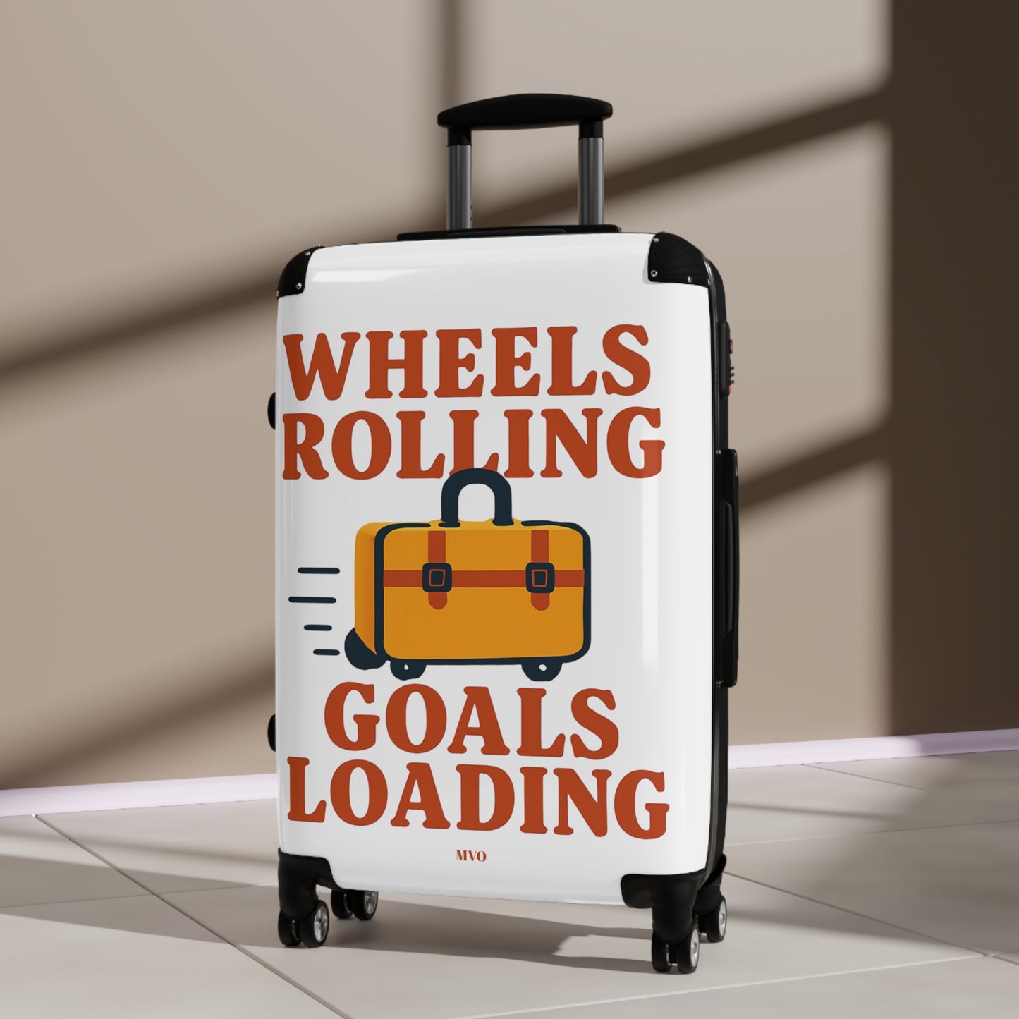 Wheels rolling, goals loading. | Wheeled Luggage