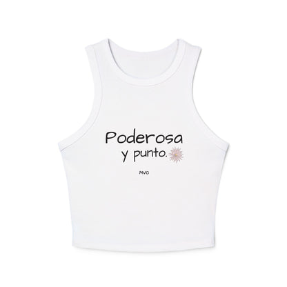 Poderosa, Y Punto. | Women's Micro Rib Racer Tank Top