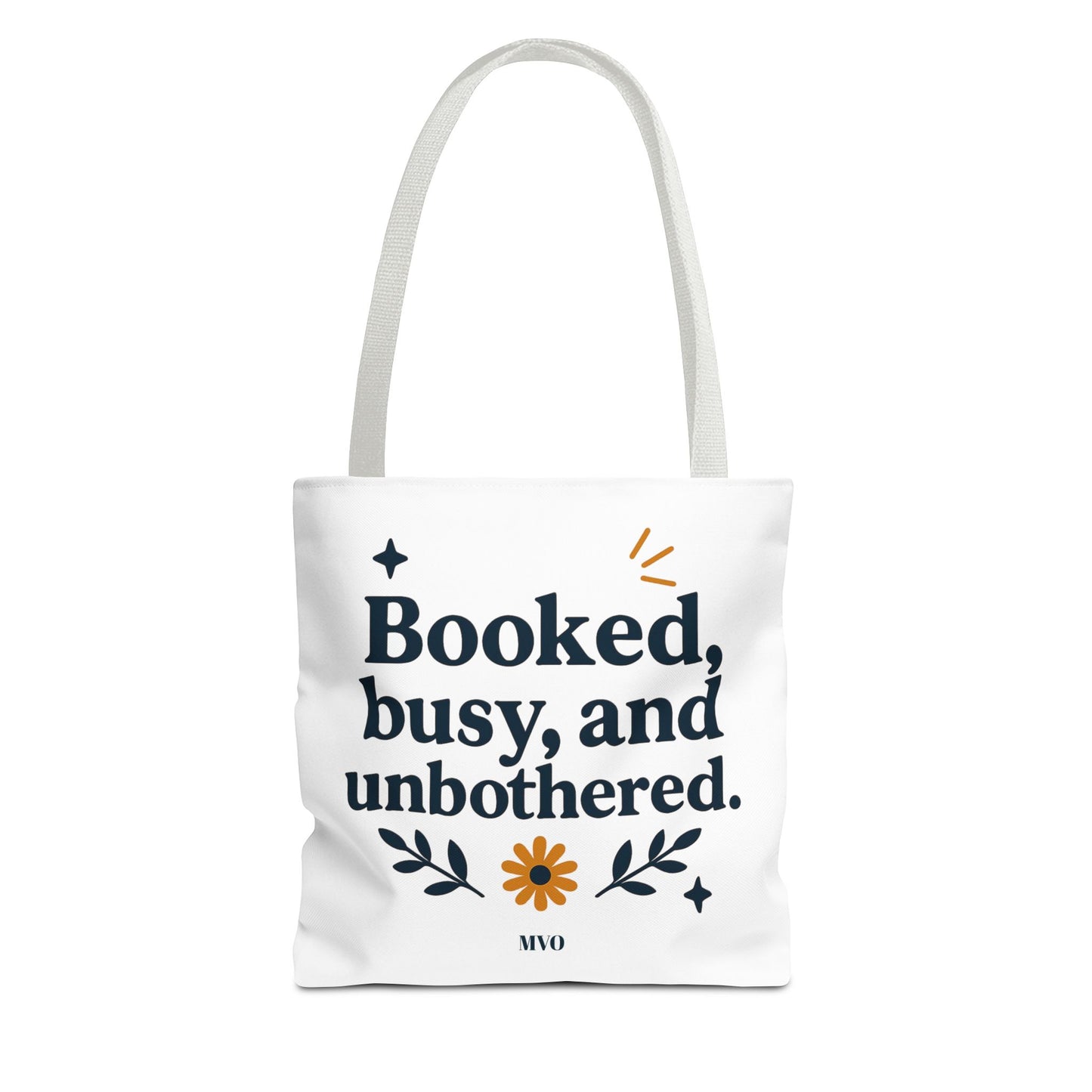 Booked, busy, and unbothered. | Tote Bag