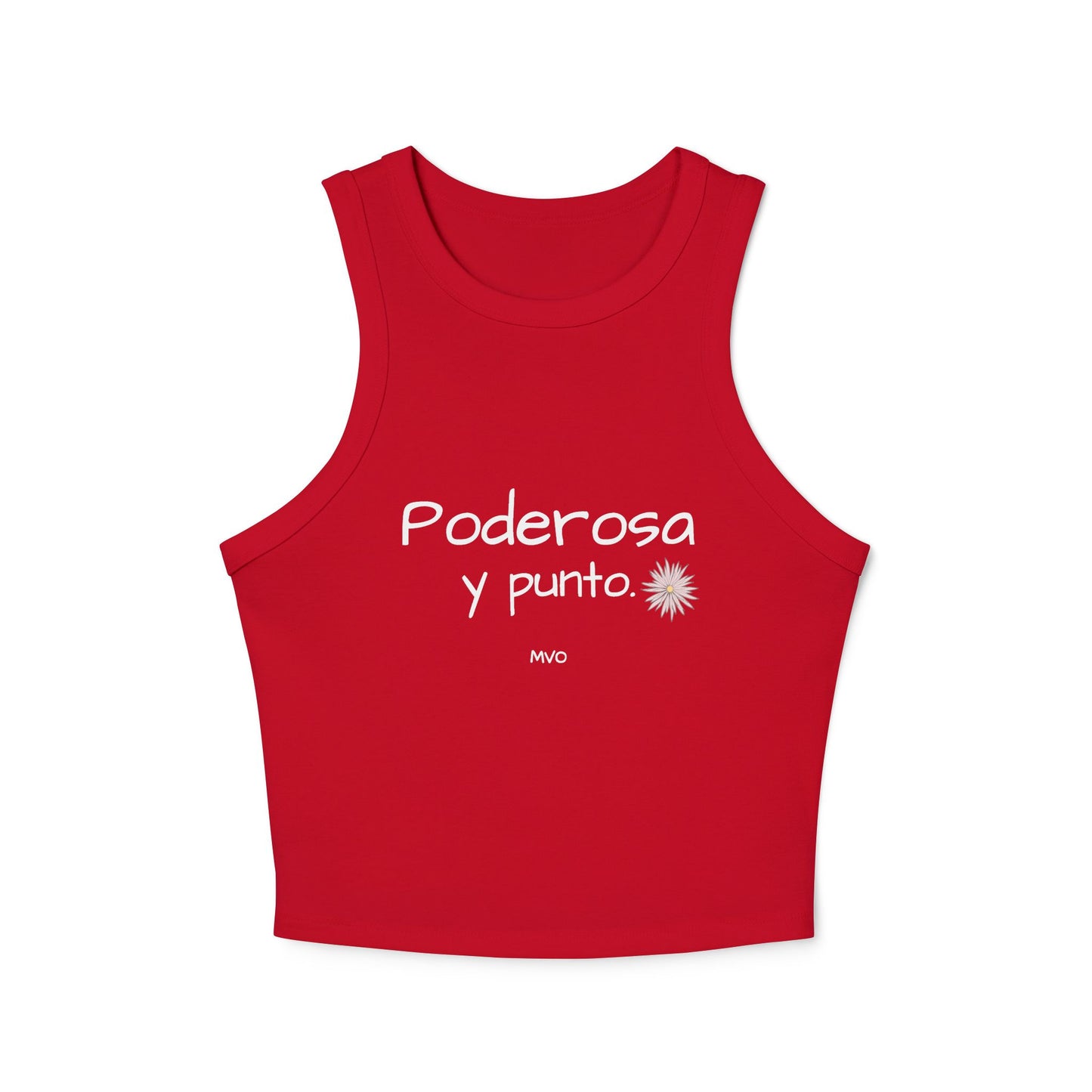 Poderosa, Y Punto. | Women's Micro Rib Racer Tank Top