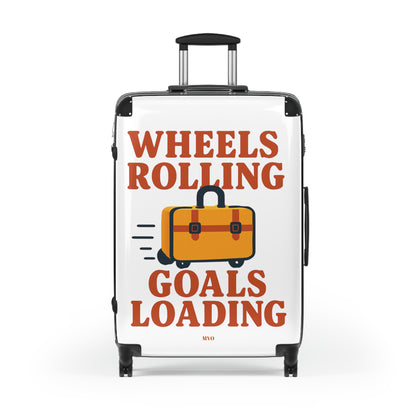 Wheels rolling, goals loading. | Wheeled Luggage