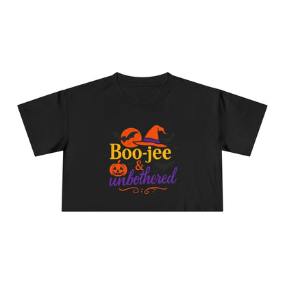 Boo-jee & Unbothered | Halloween Women's Crop Tee