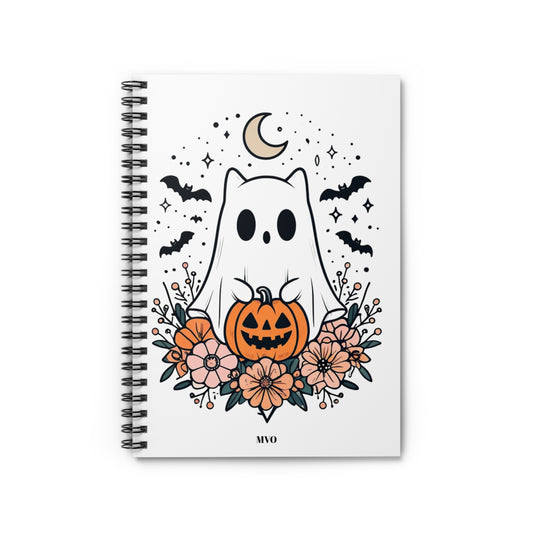 Halloween Ghost | Cute Spiral Journal, Notebook