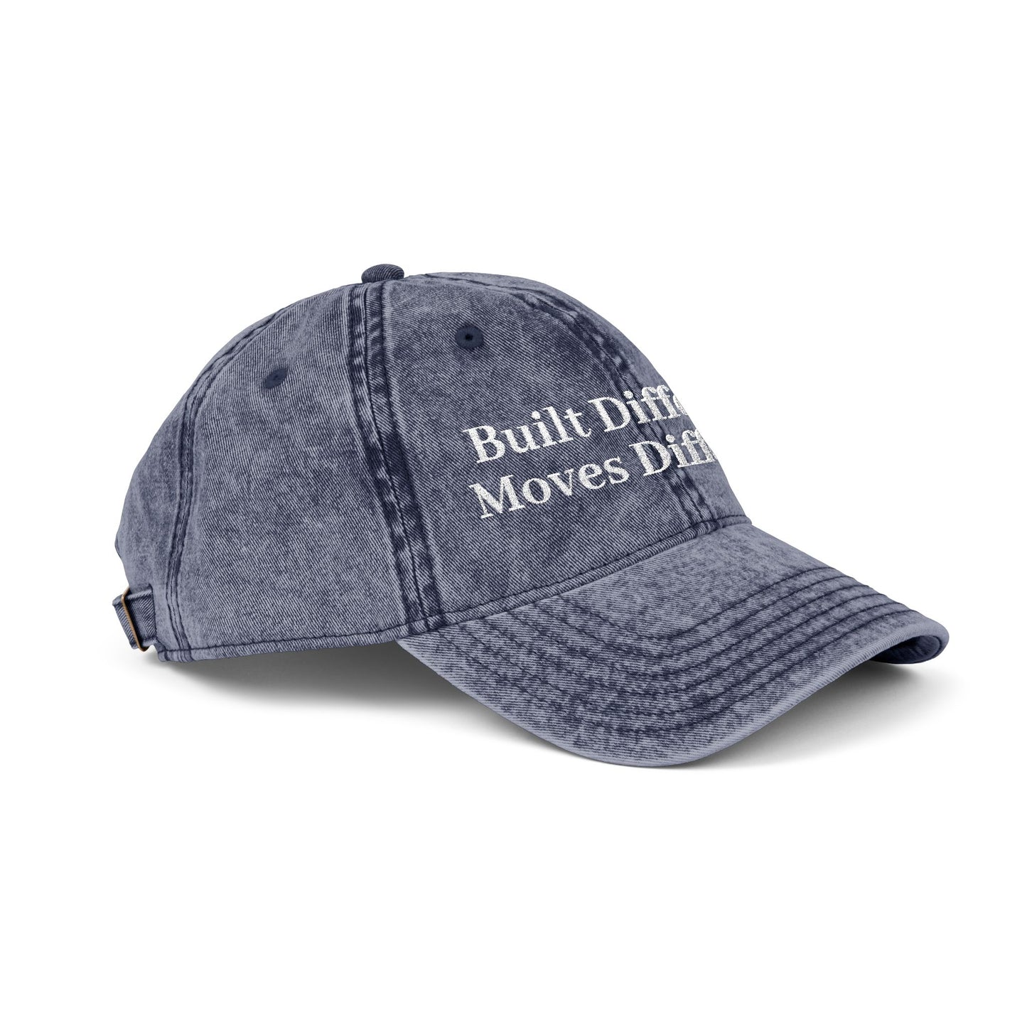 Built Different. Moves Different. | Unisex Vintage Inspired Embroidered Cap