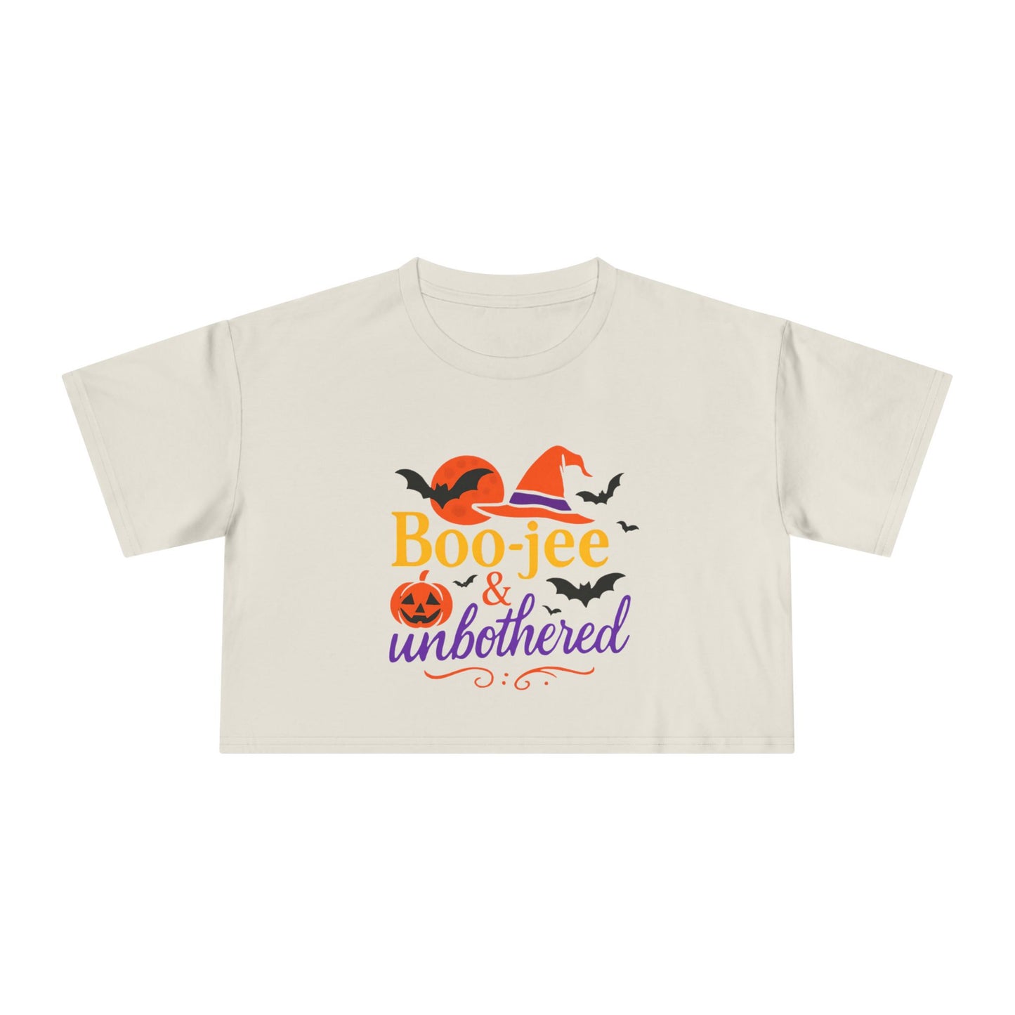 Boo-jee & Unbothered | Halloween Women's Crop Tee