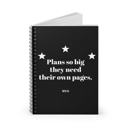 Plans So Big, Own Pages | Inspirational Spiral Notebook