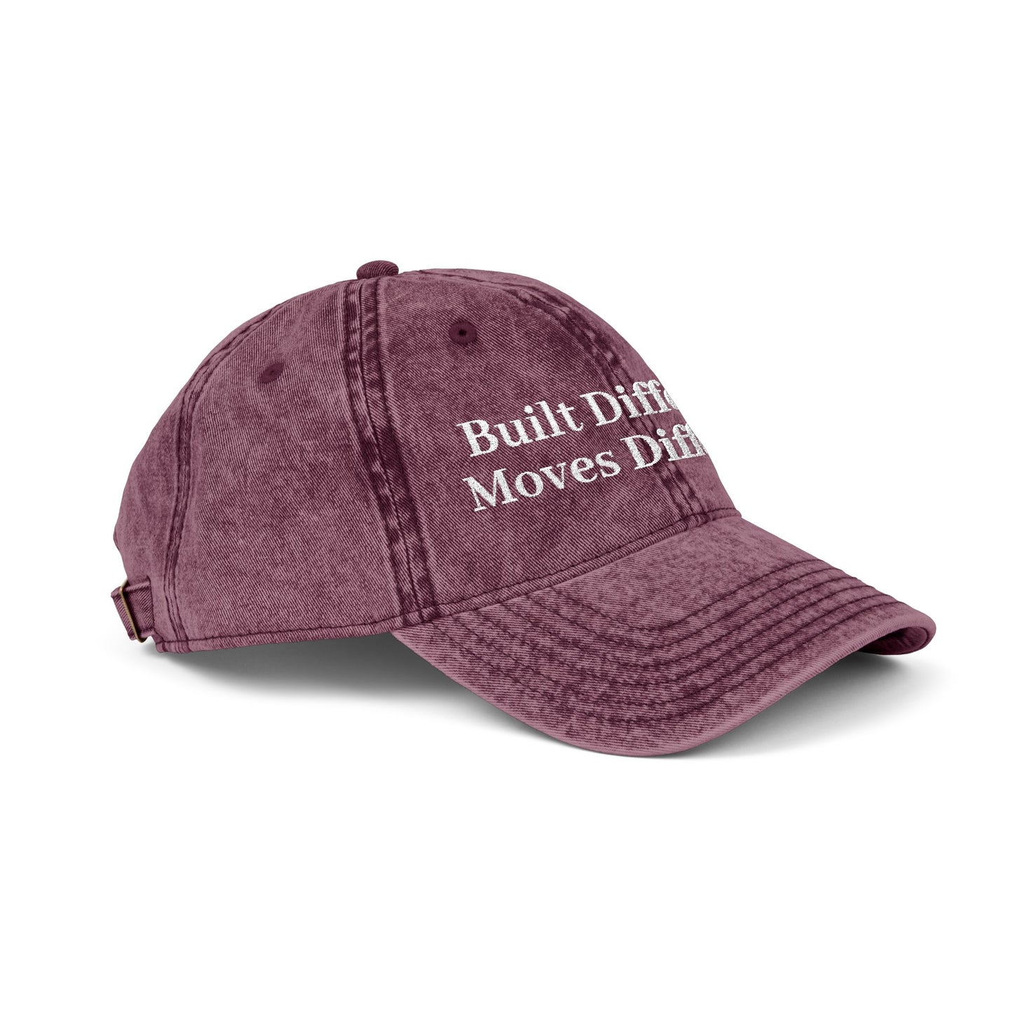 Built Different. Moves Different. | Unisex Vintage Inspired Embroidered Cap