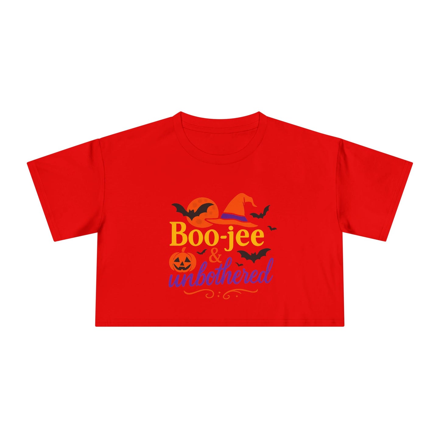 Boo-jee & Unbothered | Halloween Women's Crop Tee
