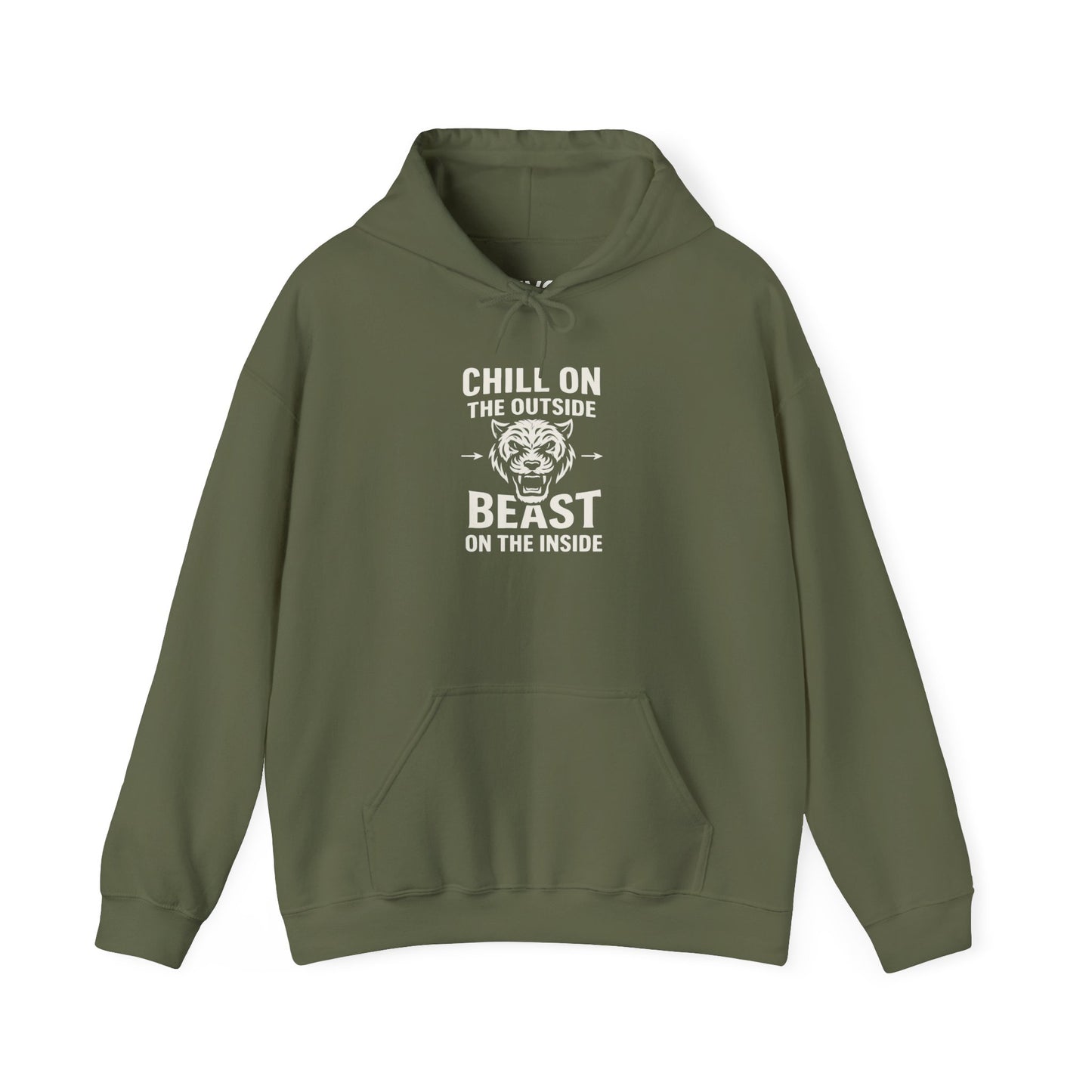 Chill On Outside Beast On The Inside | Hoodie