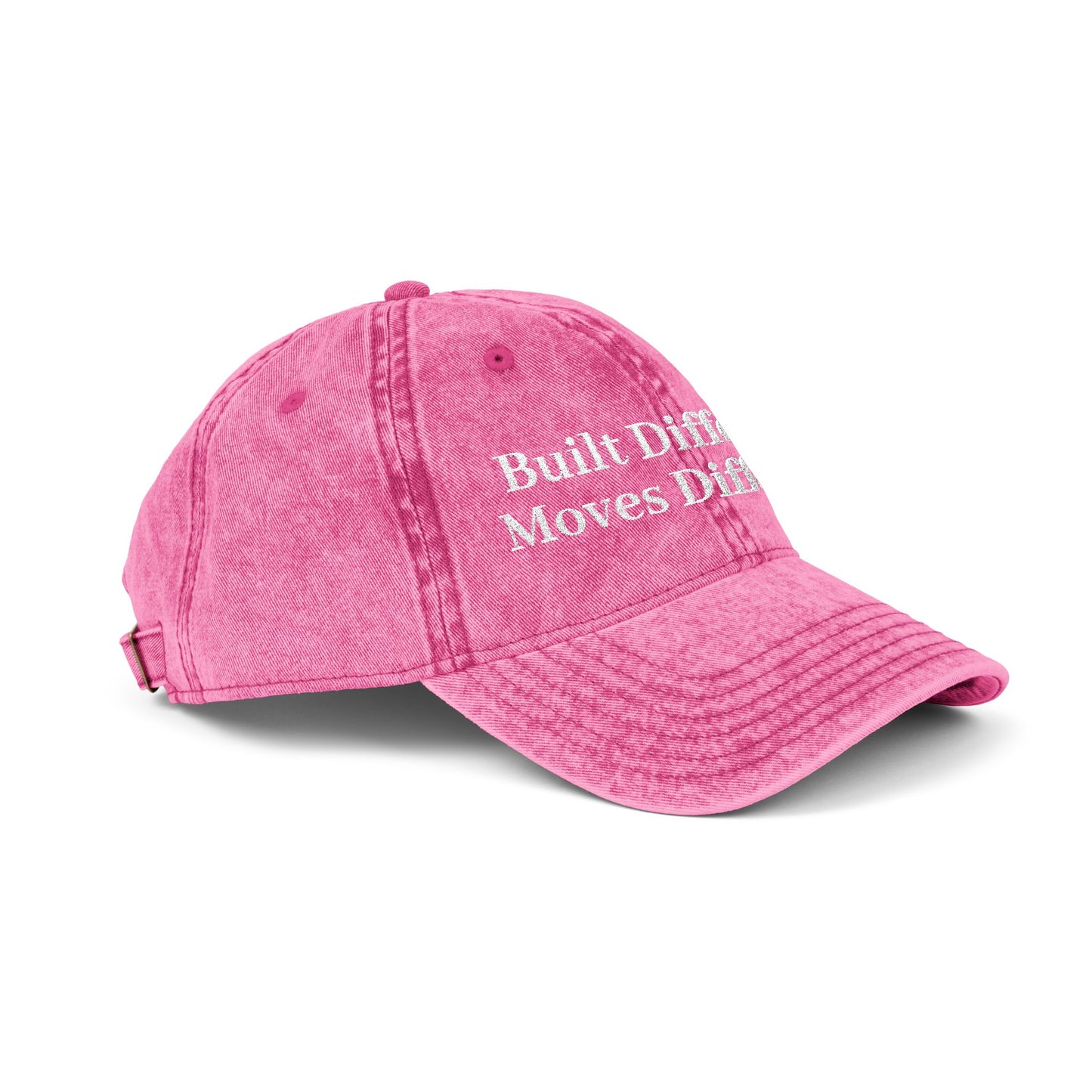 Built Different. Moves Different. | Unisex Vintage Inspired Embroidered Cap