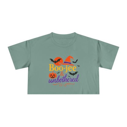 Boo-jee & Unbothered | Halloween Women's Crop Tee
