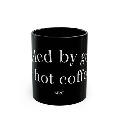 Fueled by goals & hot coffee | Motivational Coffee Mug