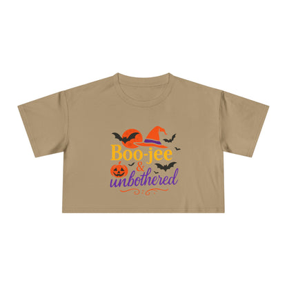 Boo-jee & Unbothered | Halloween Women's Crop Tee