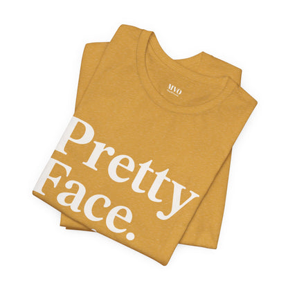 Pretty Face. Business Brain. | Unisex Short Sleeve Tee