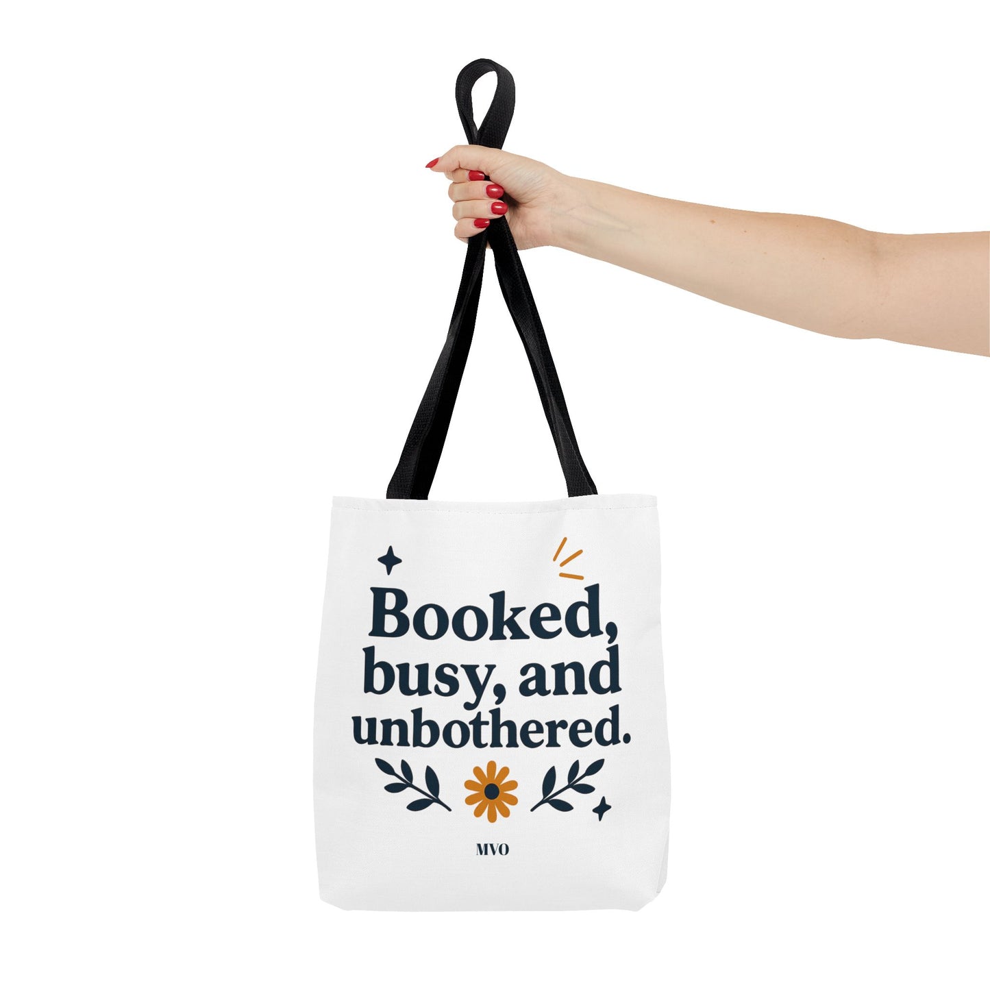 Booked, busy, and unbothered. | Tote Bag