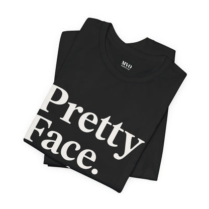 Pretty Face. Business Brain. | Unisex Short Sleeve Tee